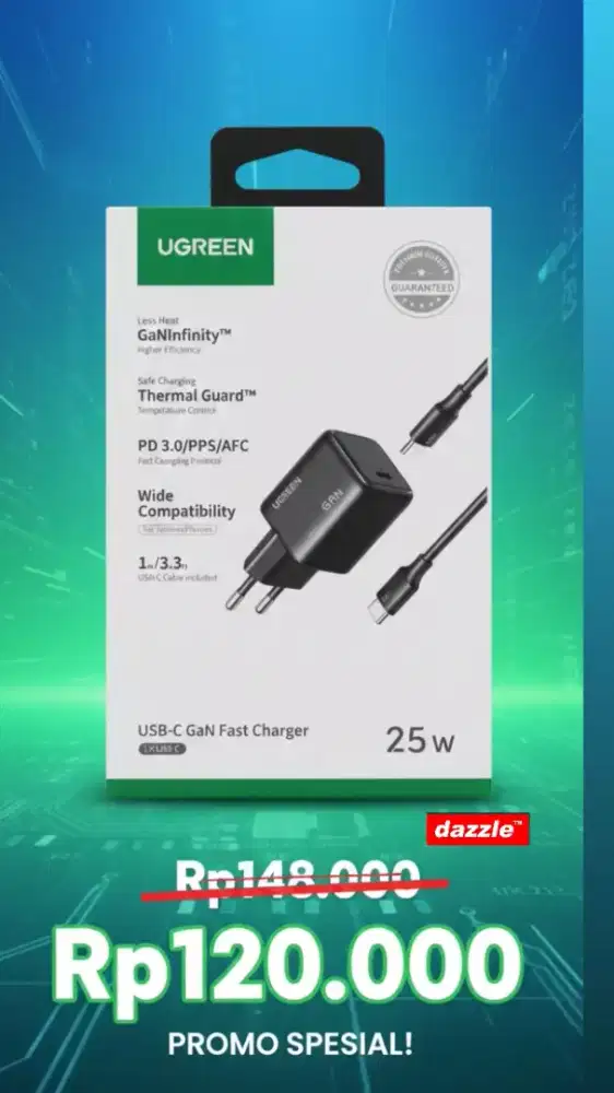 Ugreen charger type c PD 25w