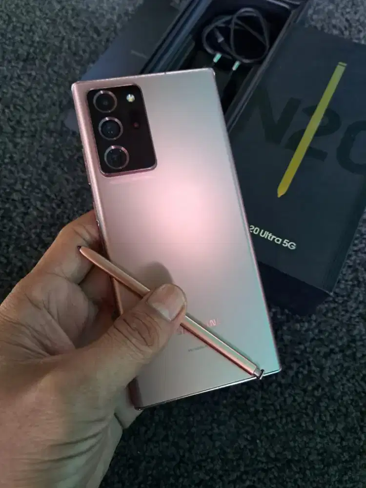 Samsung Note 20 ultra ram 8+8/512 minus layar green line 3 tipis mulus