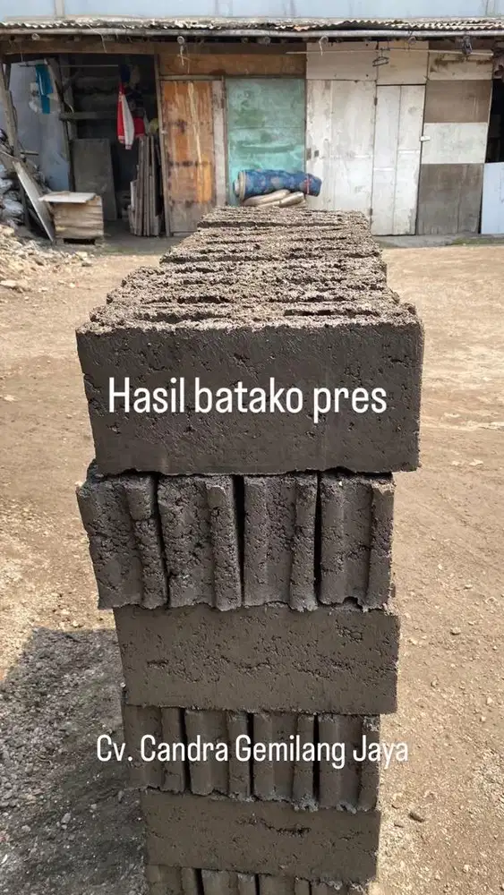 Mesin batako pres full set