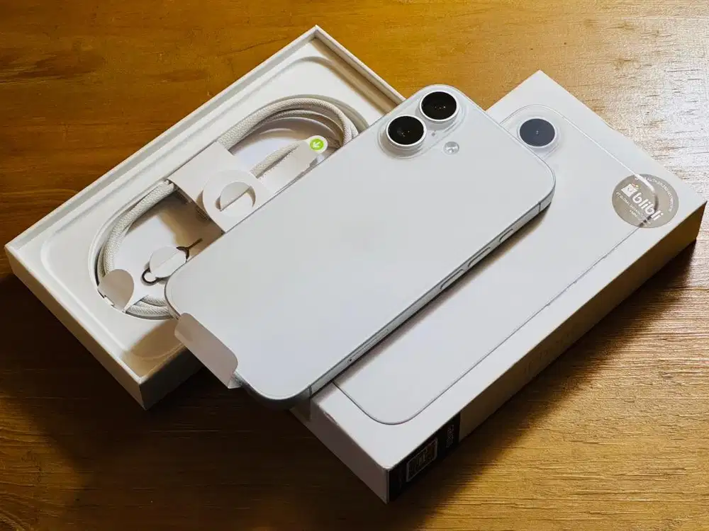iPhone 16 128GB iBox White 1 Minggu Pakai