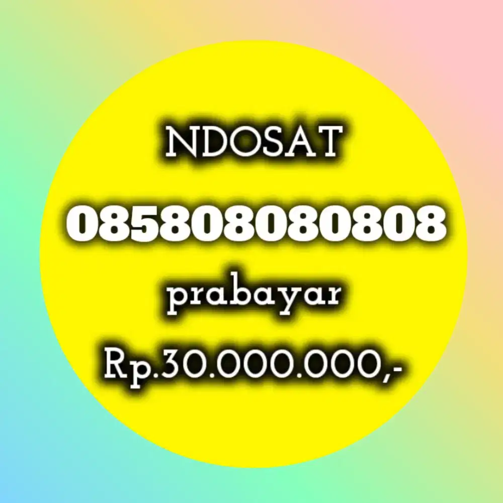 NOMOR CANTIK INDOSAT 08080808