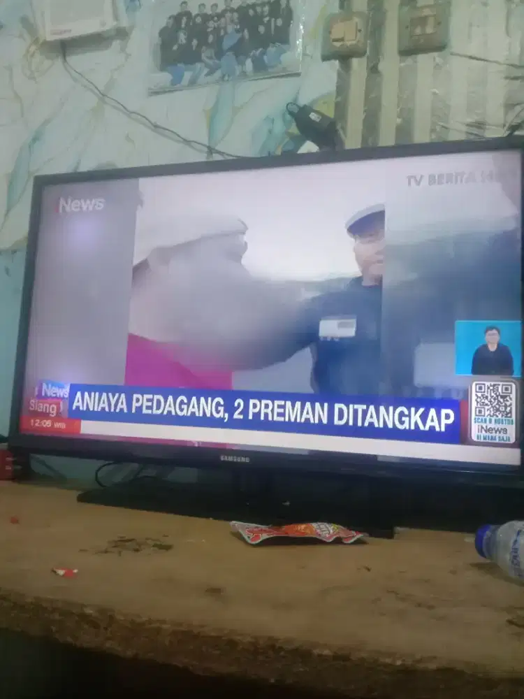 jual televisi  led 32 inch merk samsung plus stb