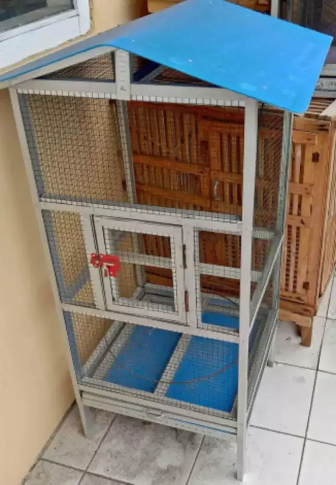 Kandang bahan gavalum bermacam ukuran anti karat baru