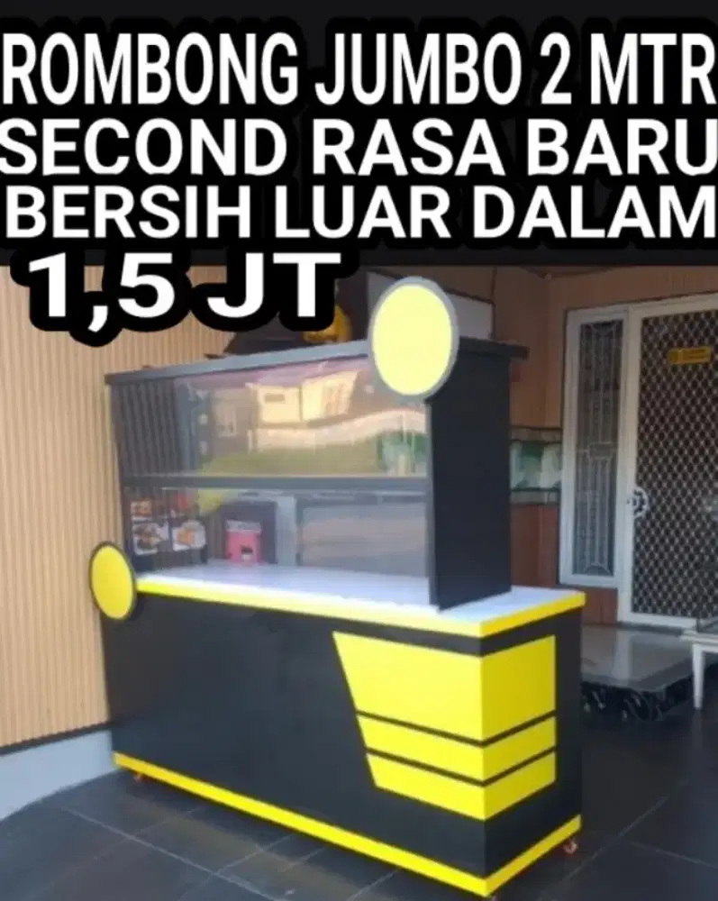 ROMBONG JUMBO 2METER SECOND BAIK , KAKI ADA RODA HARGA 1,5 JT LOK SDA