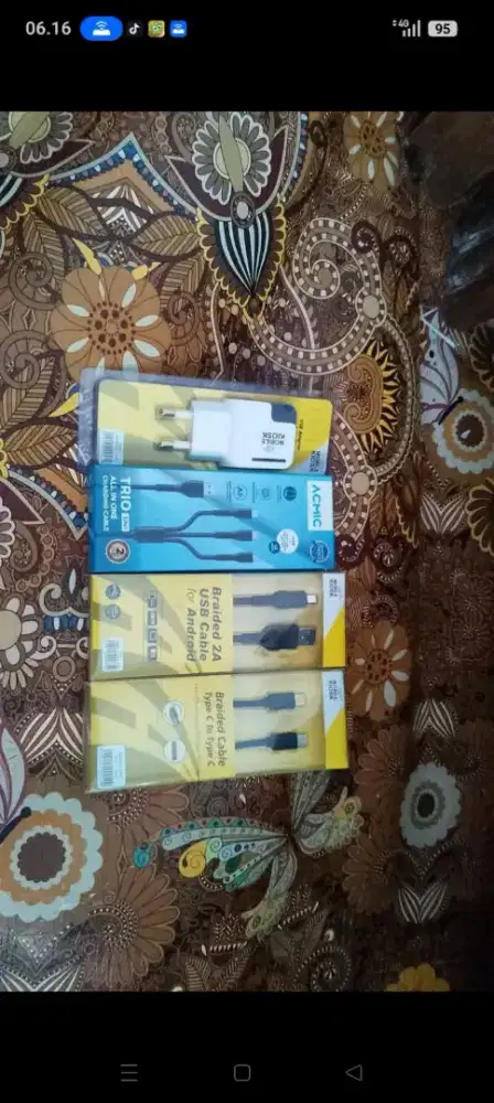 Permisi Jual kabel charger dan kepala charger nya