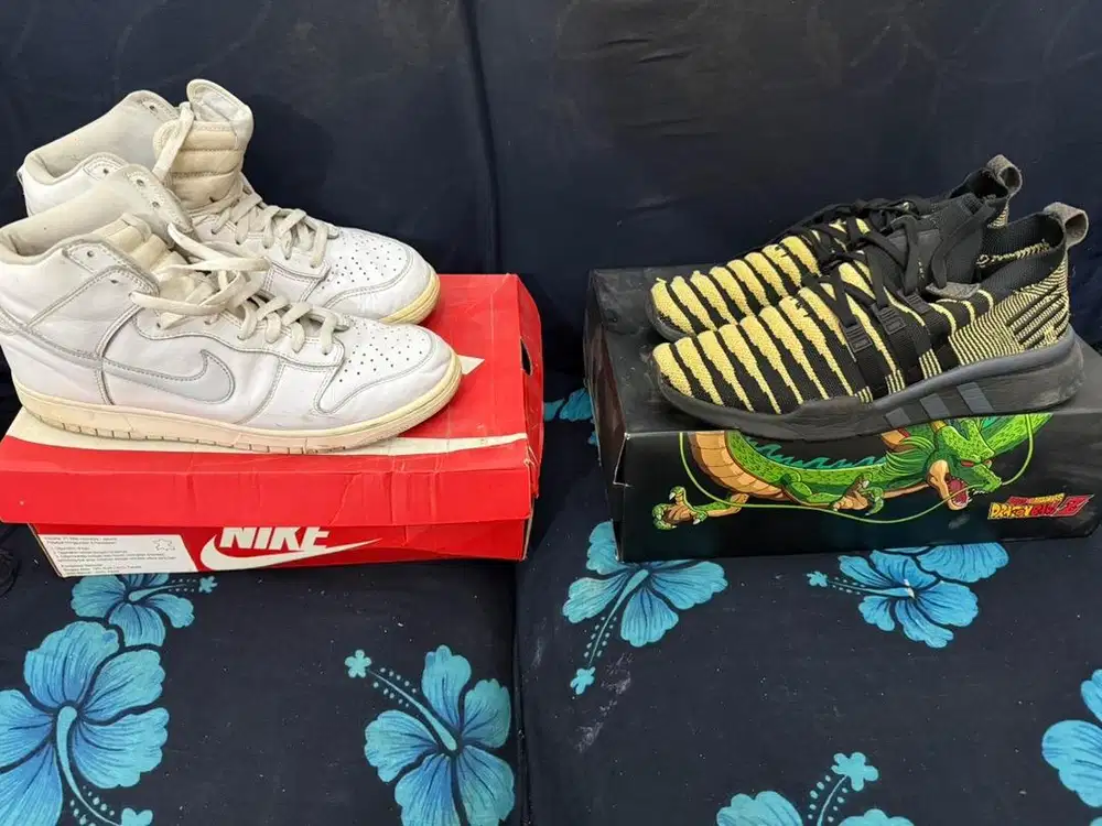 wts nike dunk high platinum size 45,5 seken pair invincible jakarta