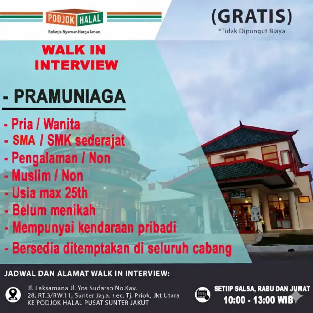 Walk interview lowongan pekerjaan