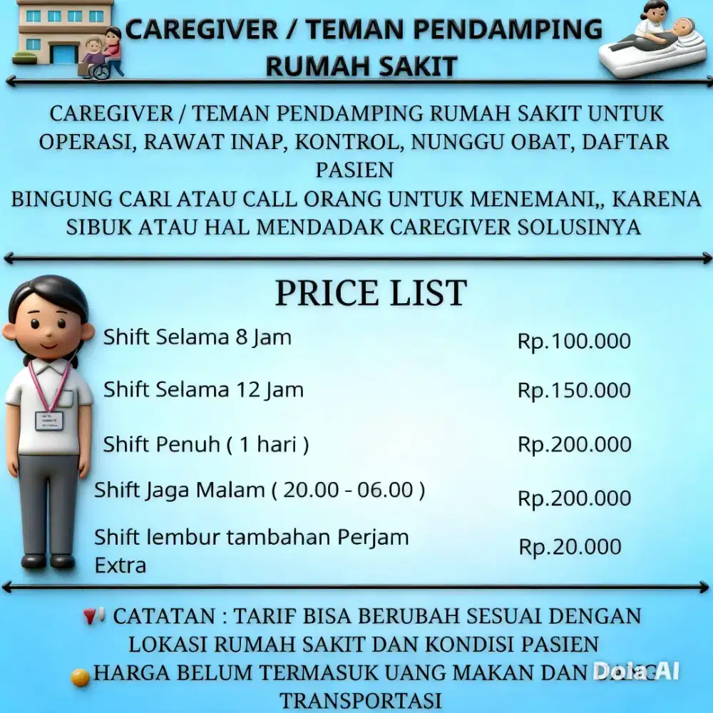 Jasa Pendamping Pasien/Rawat Inap