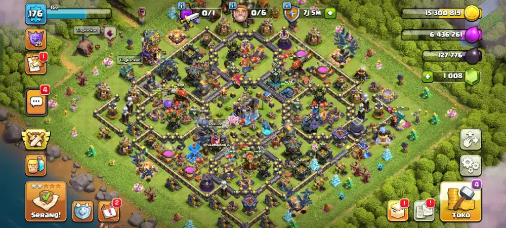 Dijual Clash of clans (COC) TH 18