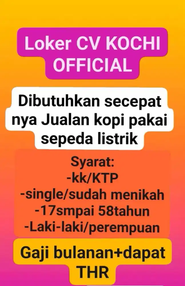 JUALAN KOPI KELILING PAKAI SEPEDA LISTRIK