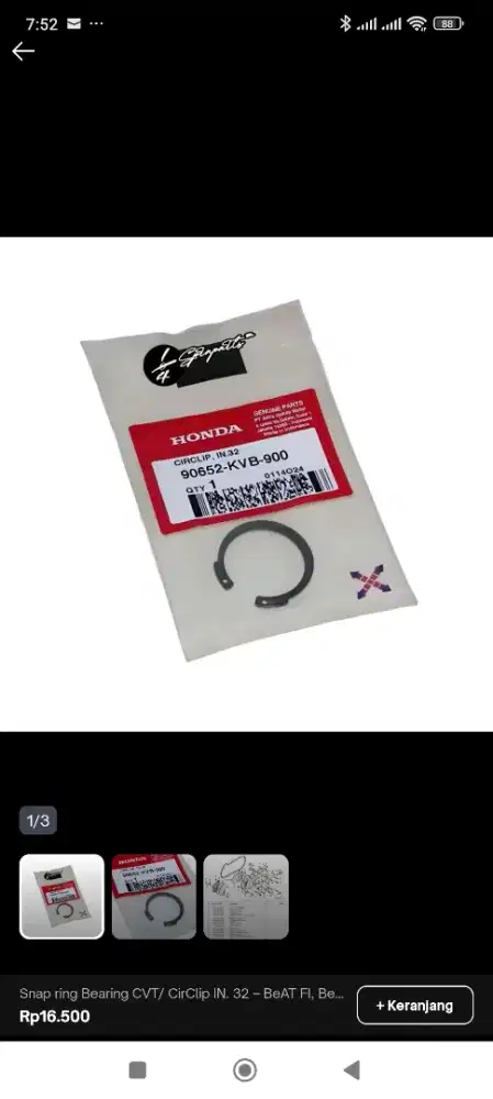 Dicari helper / semi mekanik montir motor berpengalaman