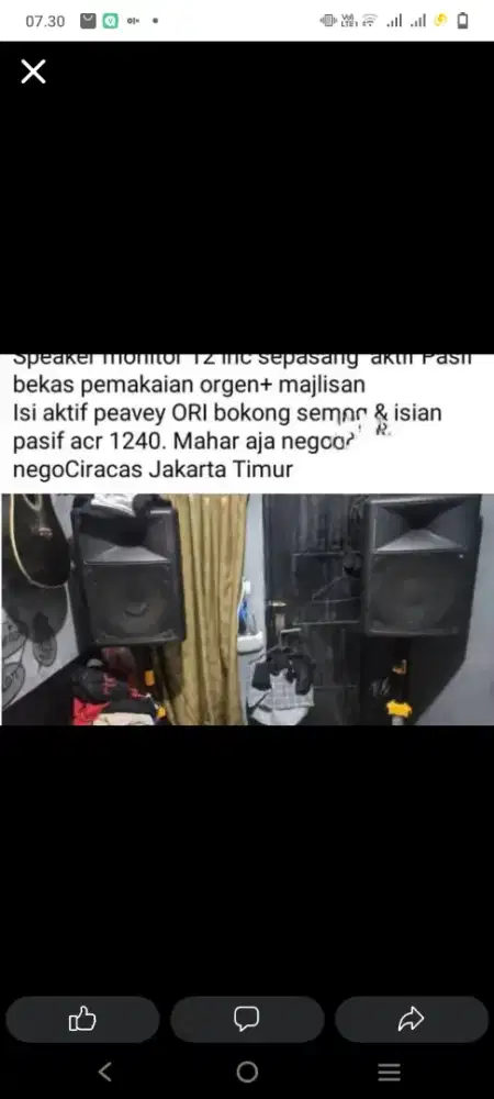 Sound 12 inch aktif pasif