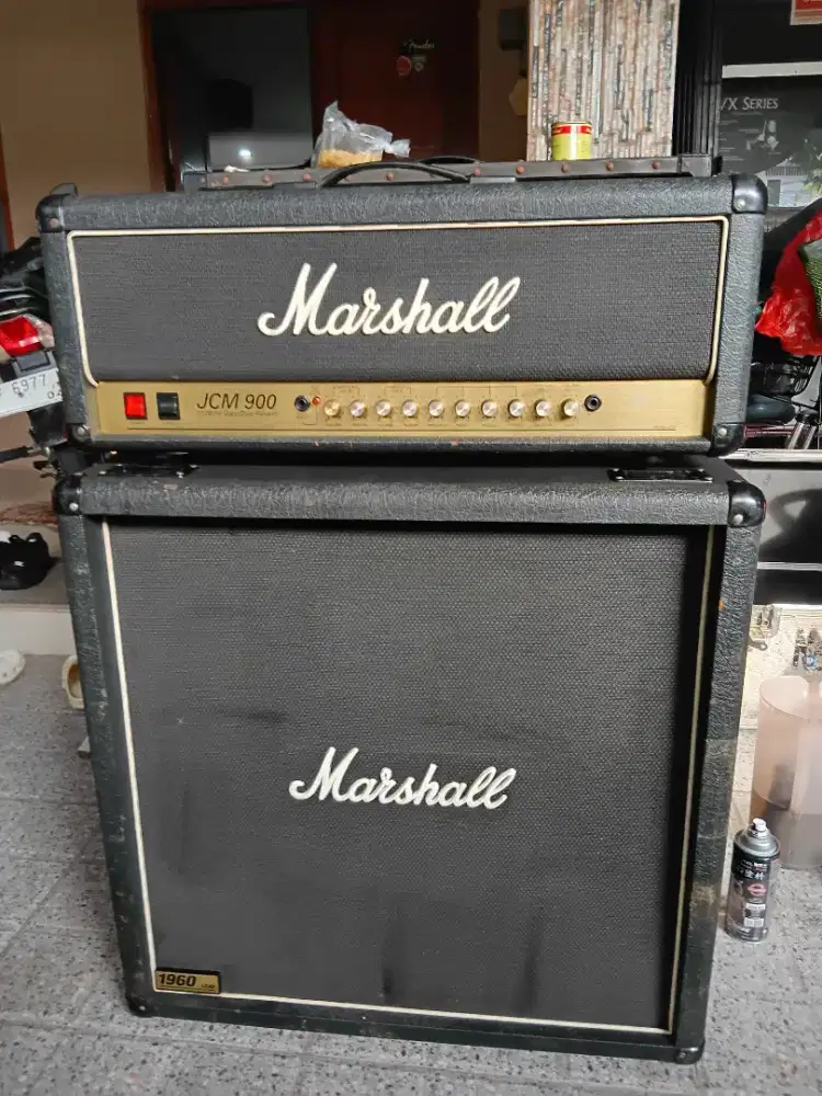 Marshall JCM900 england head cabinet 1960 B original pakai hardcase