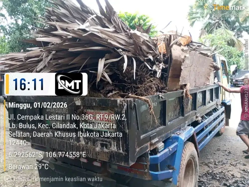 Jasa buang puing dan angkut sampah