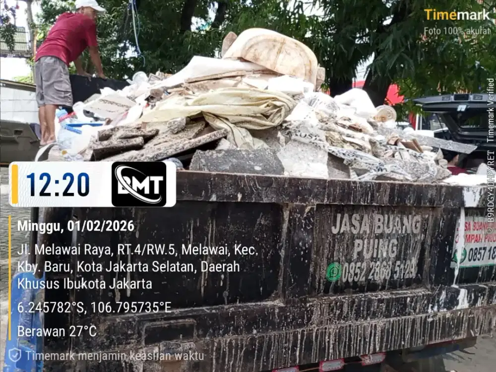 Jasa angkut puing dan buang sampah
