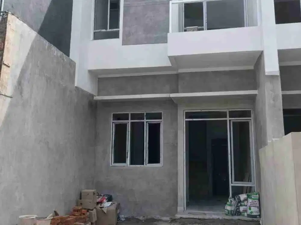 rumah  ready baru minimalis di Saturnus Margahayu bandung progres finishing