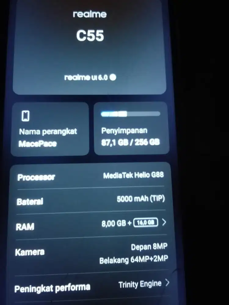 Dijual Murah Realme C55 8+256GB