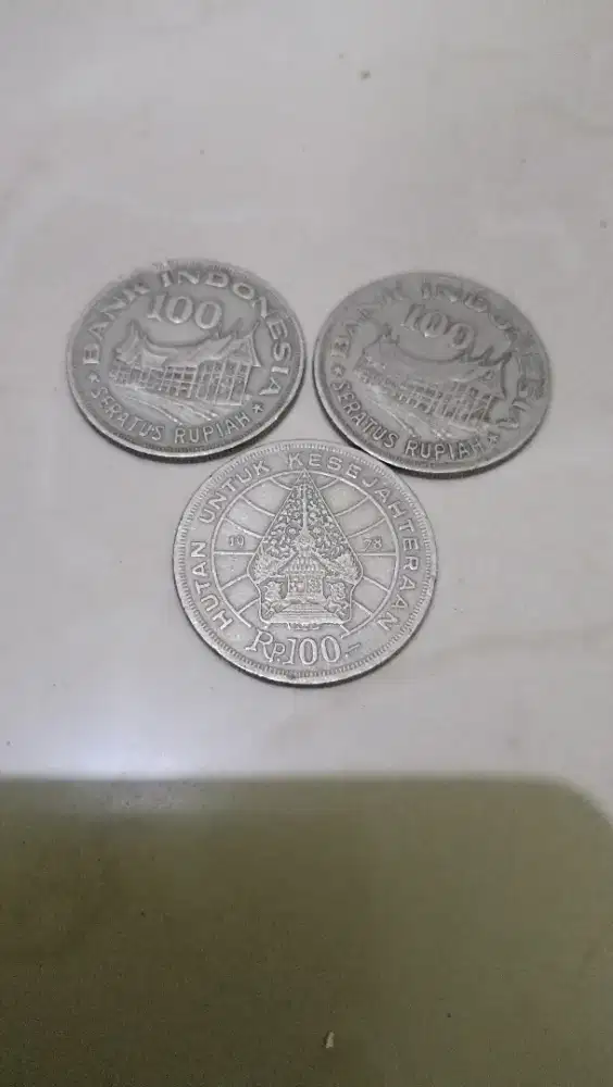 koin 100 th 1978 (Rumah gadang & gunungan)