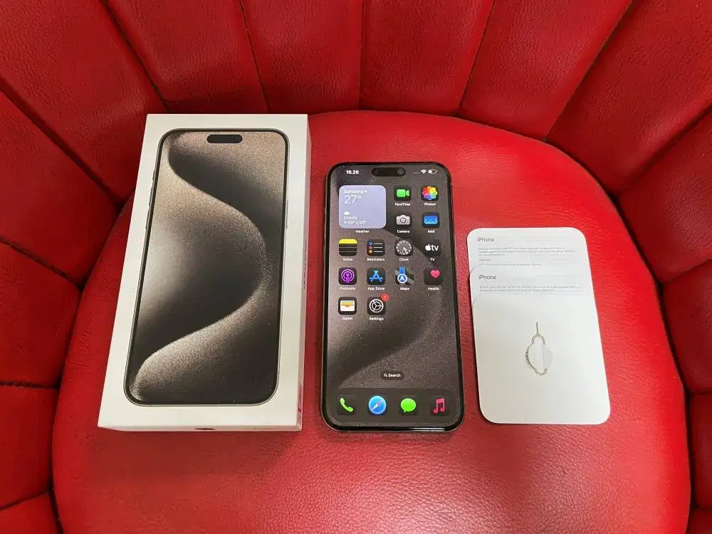 iPhone 15 Pro Max 256gb Natural Titanium iBox Fullset Original