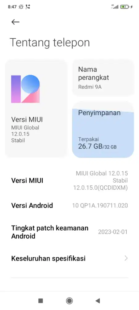 Jual hp murah Bu sekarang realmi 9 a lancar jaya ga ada cacat