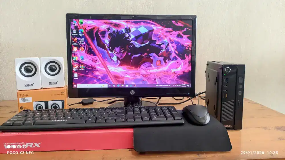 MINI PC CORE I5 4570 (8/256GB) LED 19INC KONDISI NORMAL