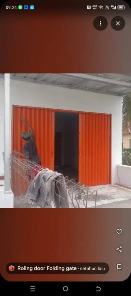 Folding gate rolling door bermotif