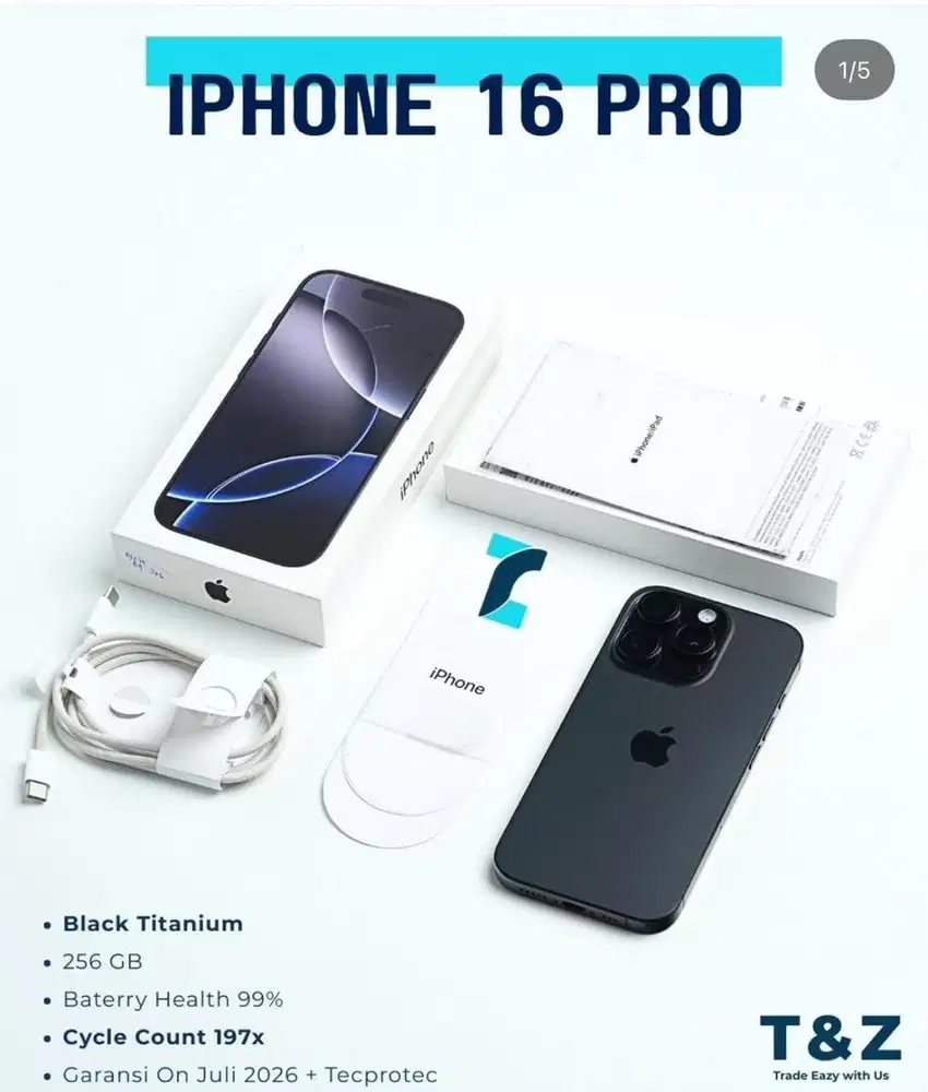 Iphone 16 pro black 256gb