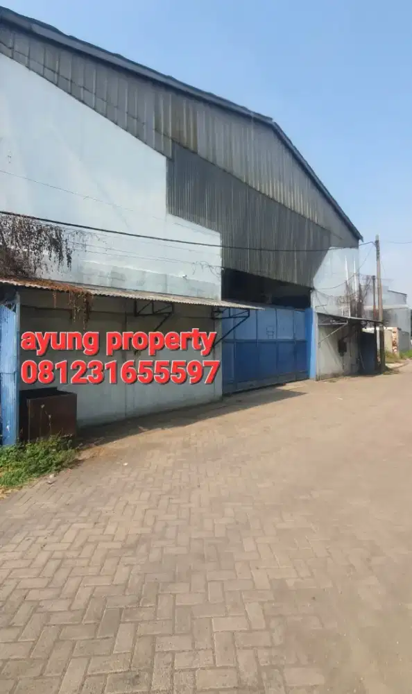 DIJUAL Gudang Strategis dekat ke Jln Merr di Gunung anyar Sby