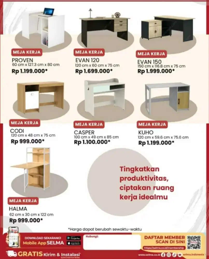 Lemari dan meja kantor