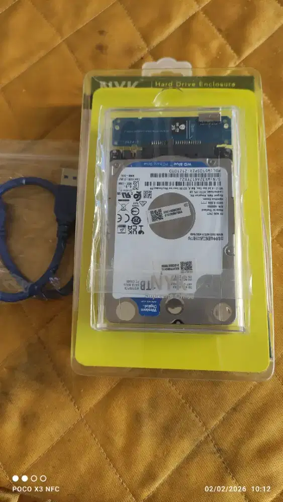 HARDISK EKSTERNAL 1000GB, USB 3.0 KONDISI SENTINEL 100%