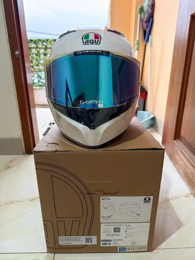 HELM AGV K3 SNI ASIAN FIT – PUTIH – SIZE M