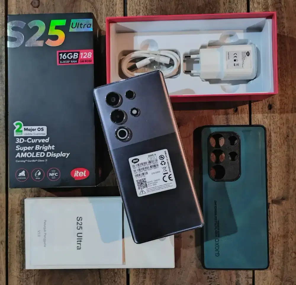 ITEL S25 ULTRA - RAM 8/128 GB || FULLSET ORIGINAL + GARANSI AKTIF
