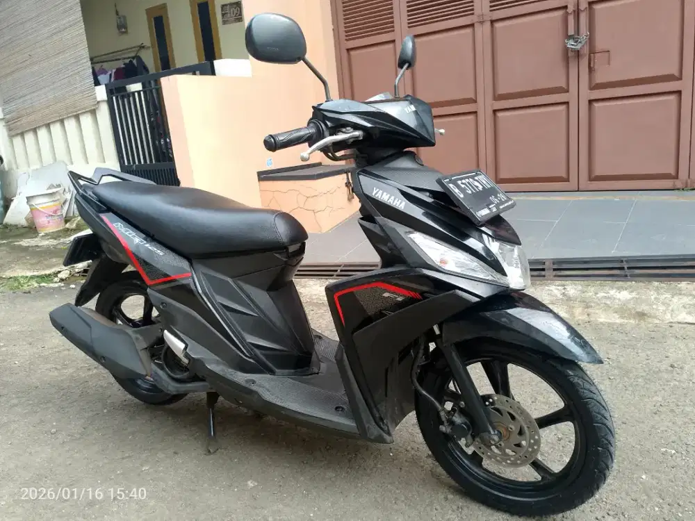 Yamaha Mio M3 warna hitam 2021 standar pabrik kondisi normal dan baik.