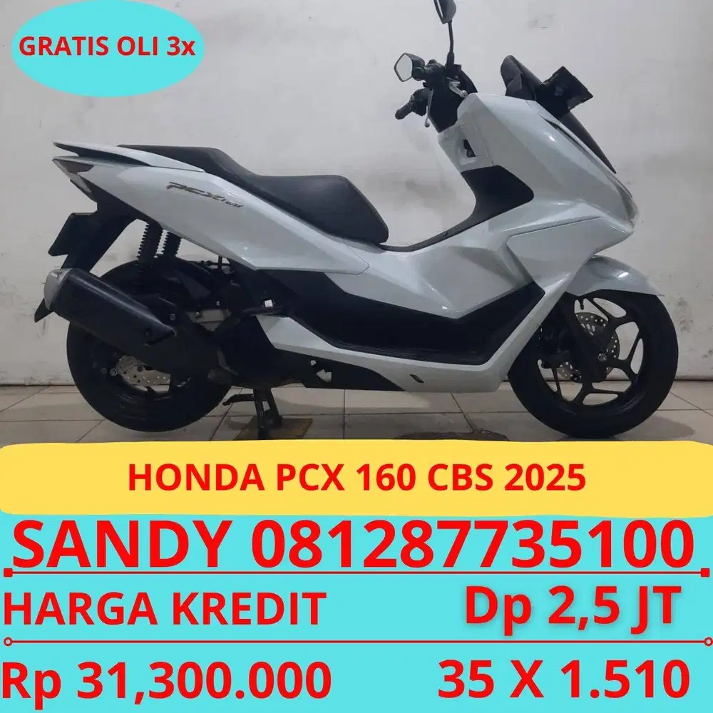 HONDA PCX 160 CBS 2025 DP MURAH 2,5 JUTA GUYSS