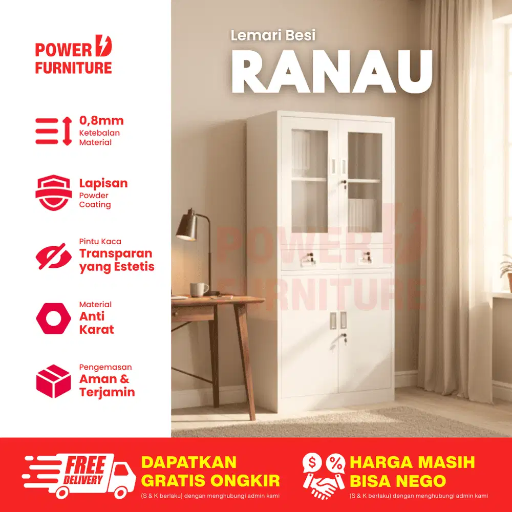 Lemari Besi Dokumen Kaca – Lemari Arsip Besi | Lemari Besi Arsip