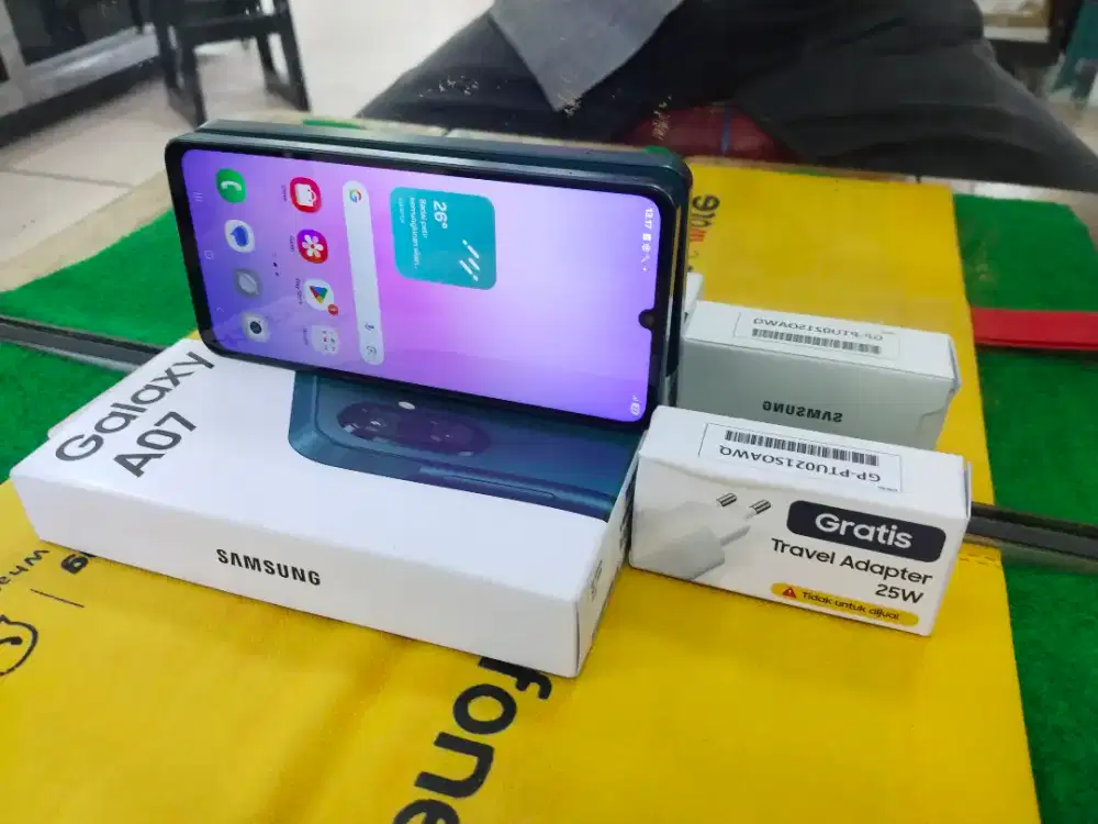 Samsung A07 Ram 8/256 gb 1bln pke mulus no minus lengkap gransi activ