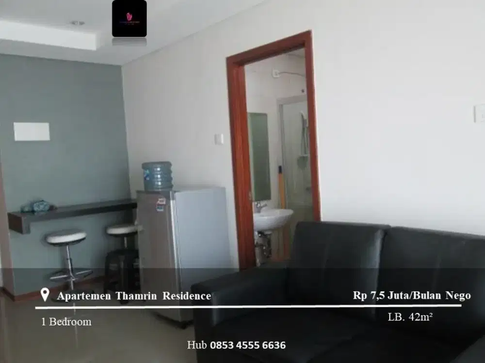 Disewakan Apartement Thamrin Residence High Floor 1BR Fully Furnished
