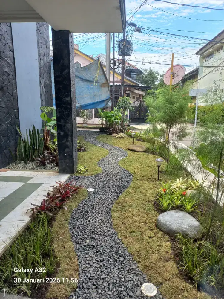 Jasa tukang taman, kolam ikan, batu relief dll