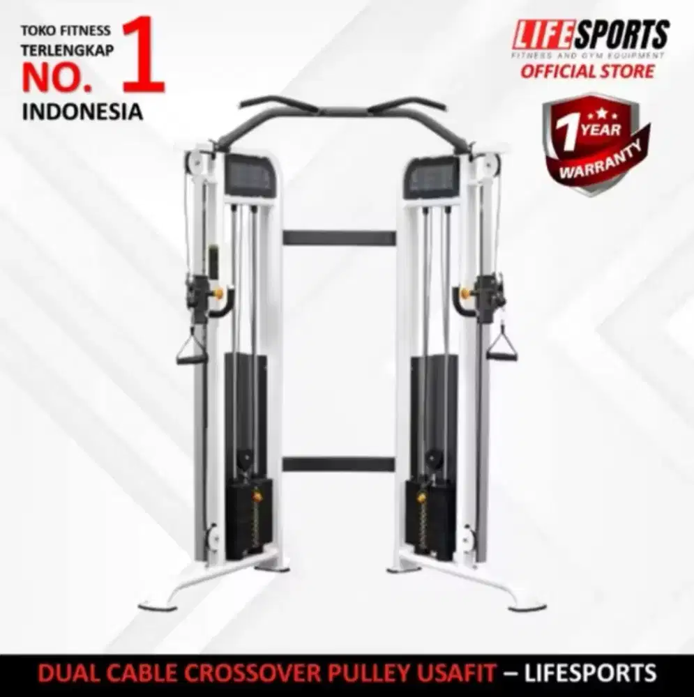 Dual Adjustable Pulley Cable Crossover V Machine Import F-1013A