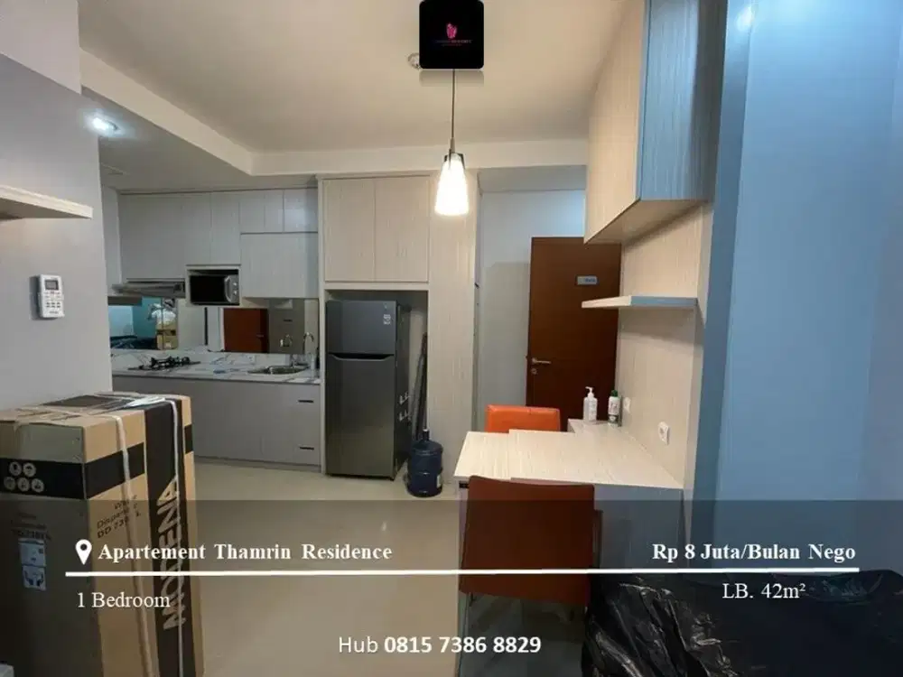 Disewakan Apartement Thamrin Residence Low Floor 1BR Fully Furnished