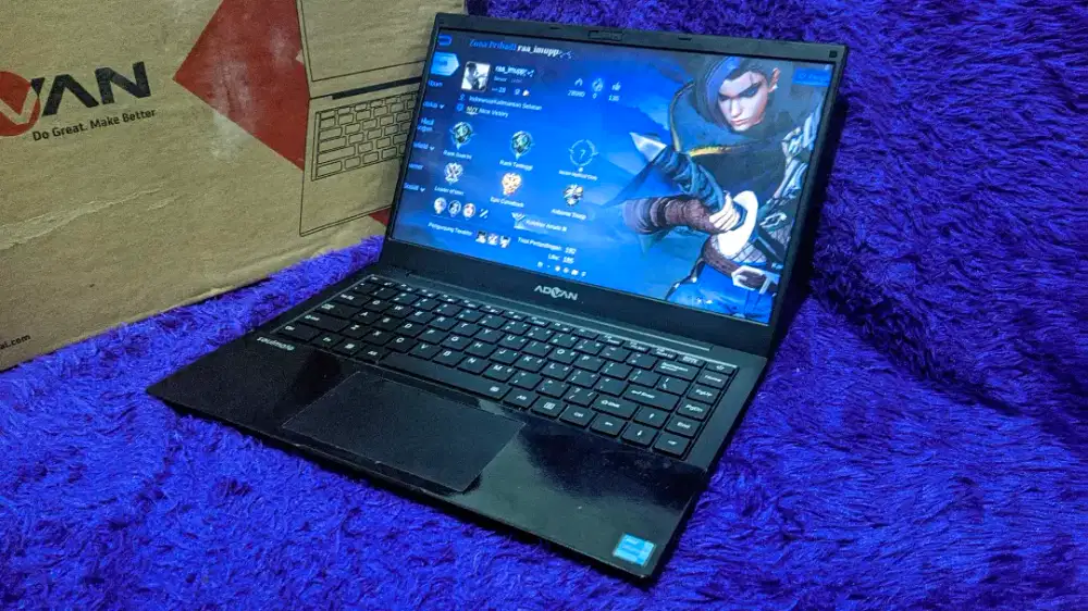 Laptop Advan th 2023 mulus fullset