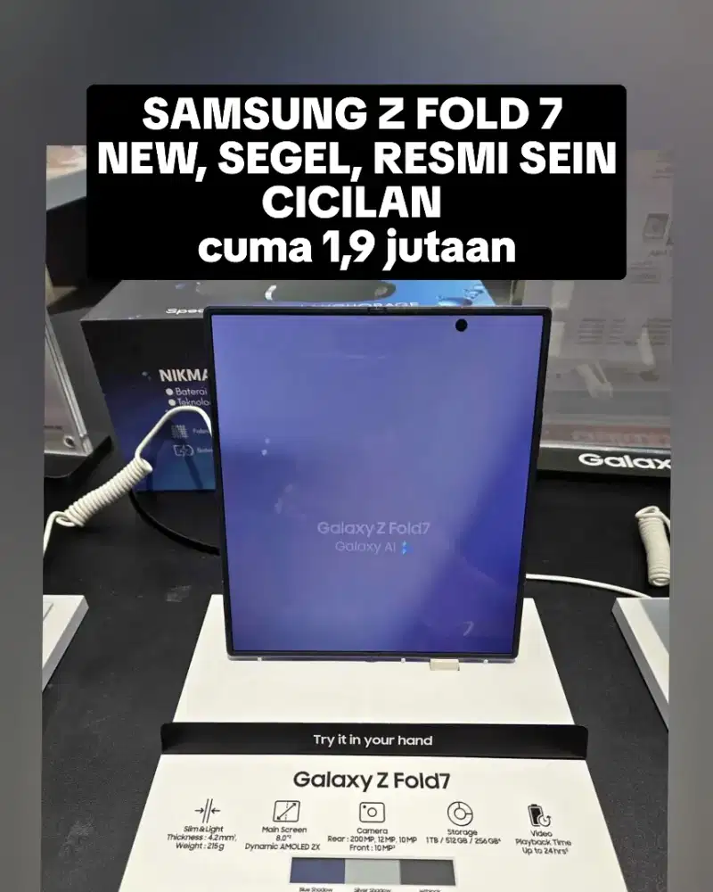 Promo cicilan 1,9jt an‼️SAMSUNG Z FOLD 7 NEW,SEGEL,RESMI SEIN Sidoarjo