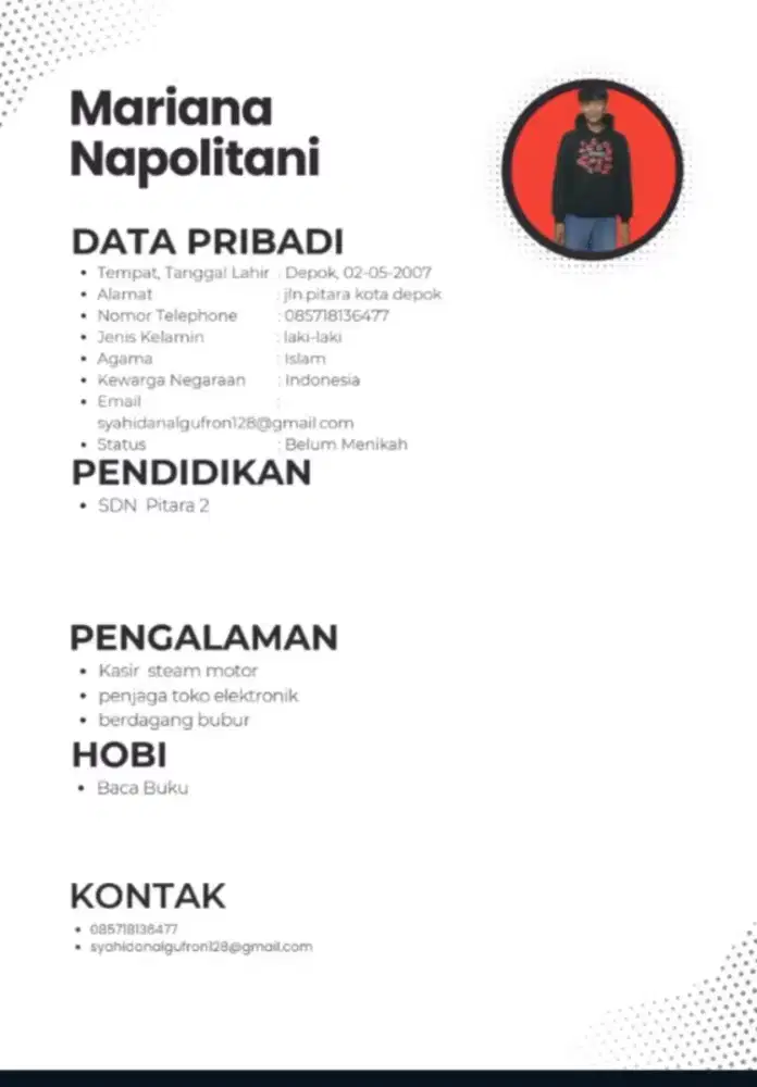 info loker nya bapak ibu sekalian