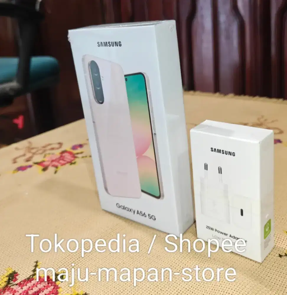 Samsung A56 Pink + Adapter Original BARU BNIB Resmi Bkan a36 a55