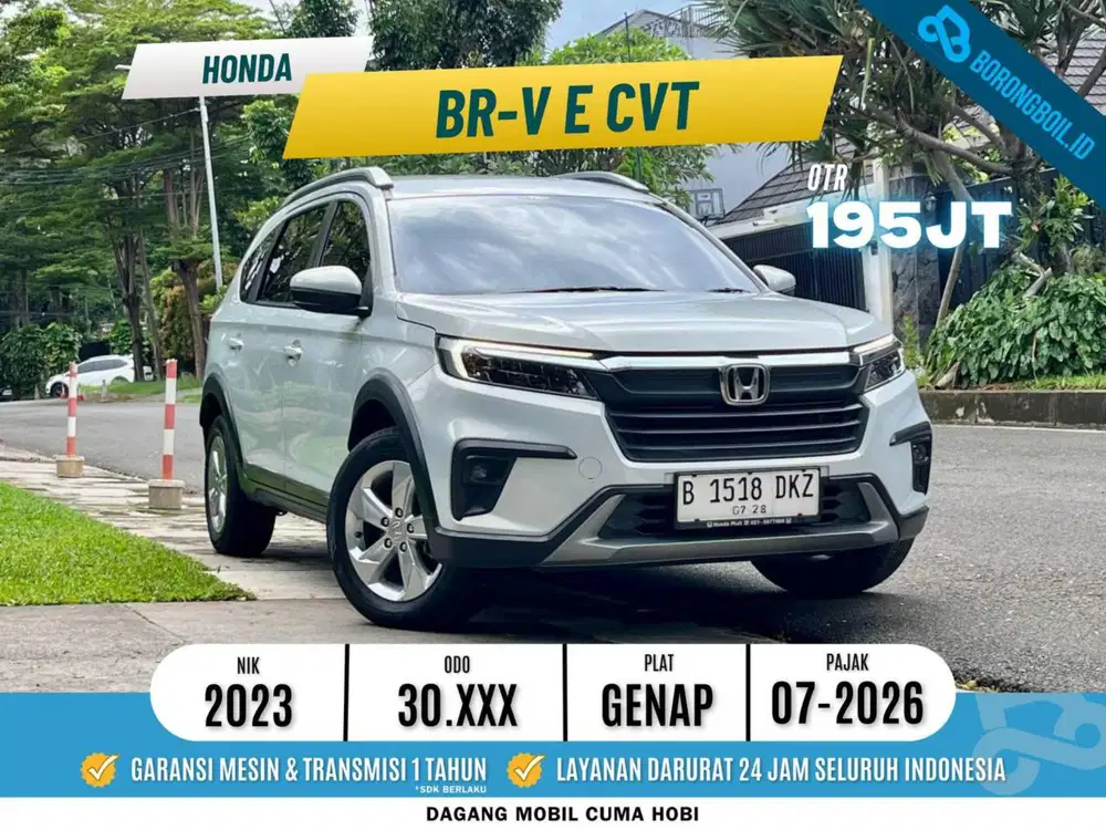 Honda BR-V Brv 1.5 E matic AT 2023 Putih