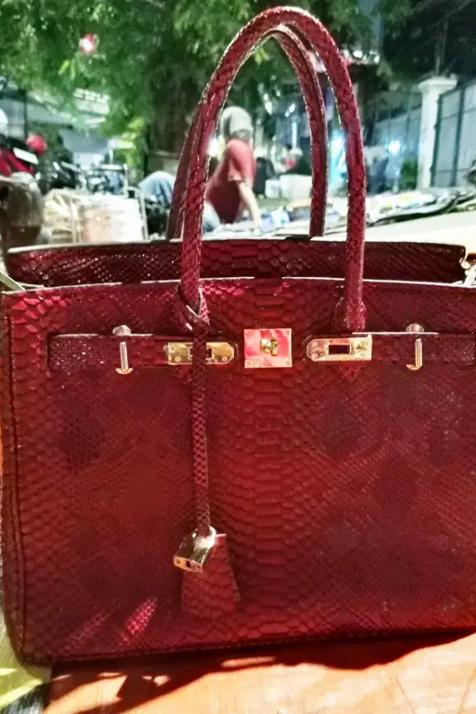 Dijual cepat Tas Hermes kulit Snake