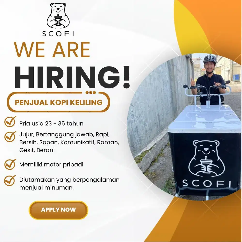 DIBUKA LOWONGAN KERJA - BARISTA KELILING