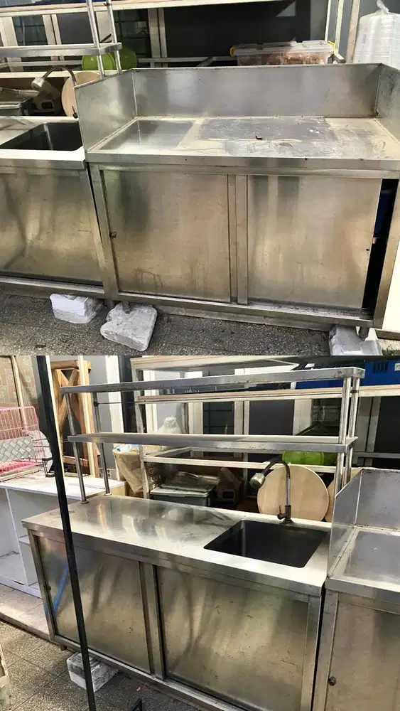 Kitchen Set Stainless Usaha – Full Set + Sink