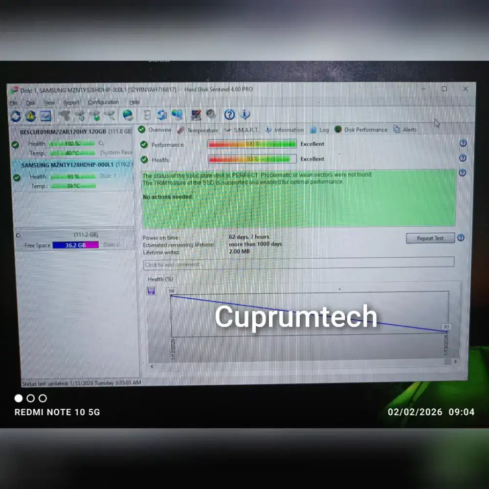 Samsung m2 sata 128gb bukan nvme