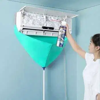 Plastik Cuci AC Air Conditioner Cleaning Cover Waterproof
